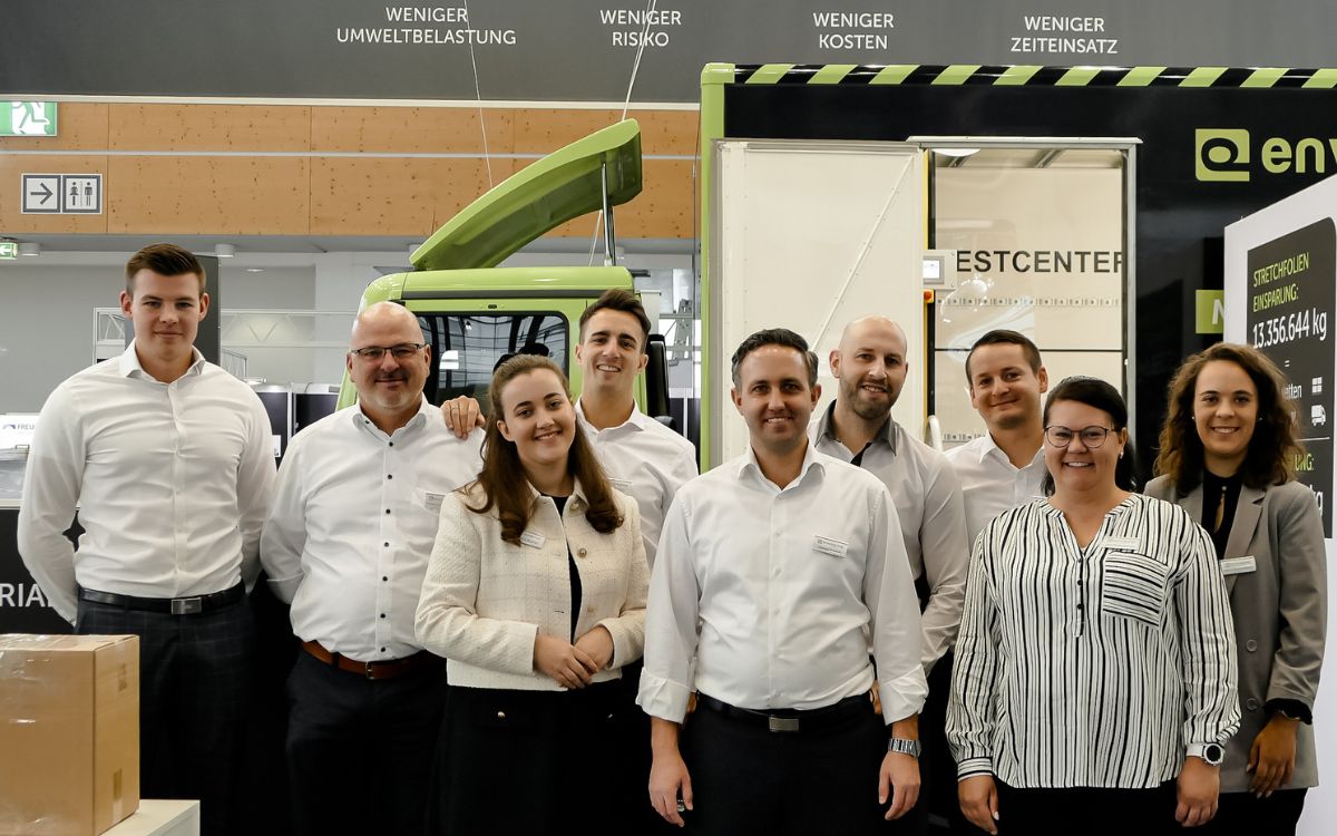 Mitarbeiter:innen der envirogroup GmbH auf der Fachpack 2022