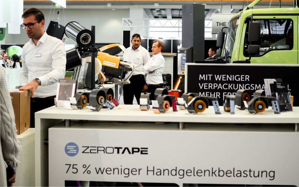 zerotape handabroller und klebeband auf der Fachpack Messe 2022