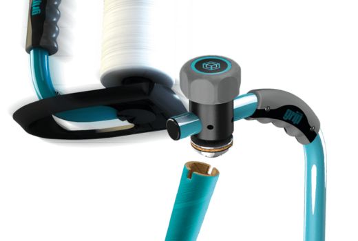 einfaches Klicksystem beim Grip Systems Stretchfolien-Abroller